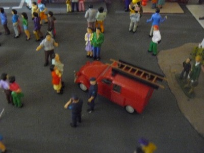 les pompiers sont la pour une intervention